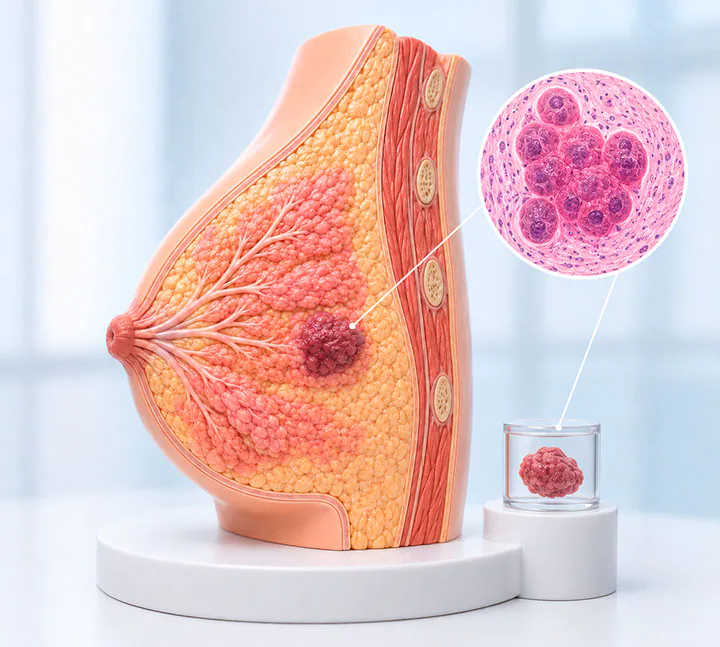 Análisis de tejido para confirmar un diagnóstico de cáncer de mama